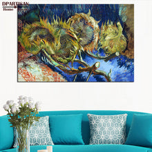 Load image into Gallery viewer, DPARTISAN Vincent VanGogh Blumen in blauer Giclee wall Art Canvas Prints No frame wall painting for home living rooms pictures
