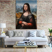 Load image into Gallery viewer, DPARTISAN Leonardo da Vinci Mona Lisa  print wall art pictures No frame print wall painting  home decoration art wall pictures
