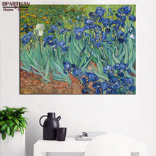 Load image into Gallery viewer, DPARTISAN Vincent Van Gogh  Irises 1889 Giclee wall Art Abstract Canvas Prints No frame wall painting for home living pictures

