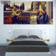 Load image into Gallery viewer, DPARTISAN LEONARDO DA VINCI Annunciation 1472-75 giclee huge big sizes print CANVAS WALL ART PRINT ON CANVAS OIL PAINTING
