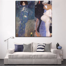 Load image into Gallery viewer, Large sizes Klimt Portrat Emilie FlOge1902 and Hoffnung print  wall art decoration oil painting wall painting picture No framed
