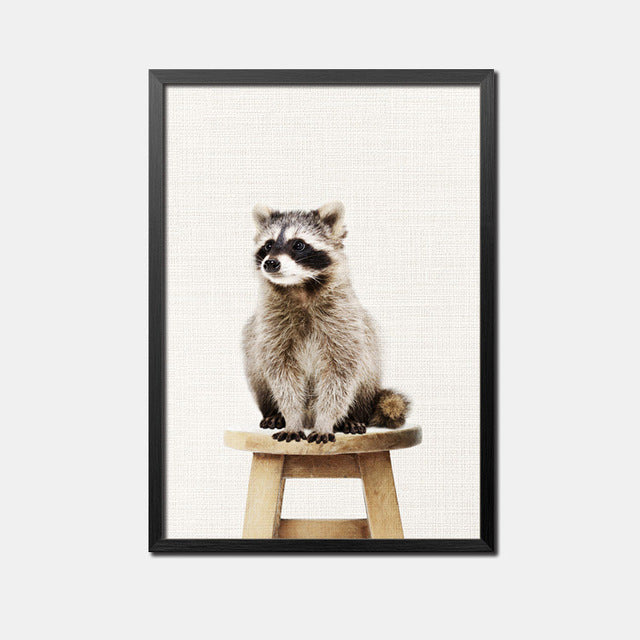 Sloth Raccoon Yellow Duck Rabbit Animal Nordic Poster Posters And Prints Art Print Canvas Pictures For Living Room Unframed