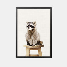 Load image into Gallery viewer, Sloth Raccoon Yellow Duck Rabbit Animal Nordic Poster Posters And Prints Art Print Canvas Pictures For Living Room Unframed
