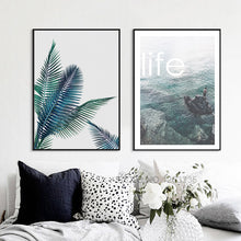 Load image into Gallery viewer, Landscape Painting Forest Sea Nordic Poster Posters And Prints Wall Art Canvas Painting Wall Pictures For Living Room Unframed
