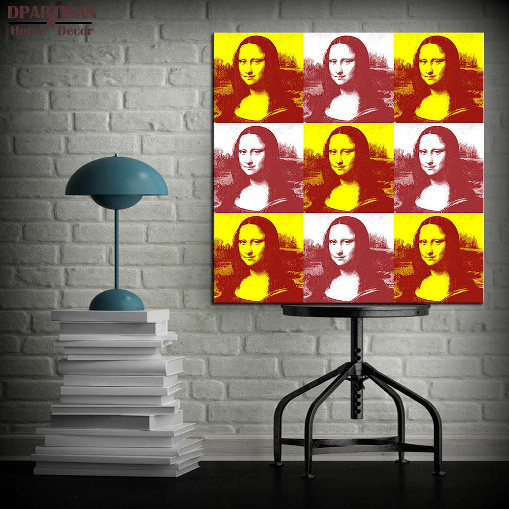 DPARTISAN study mono lisa nine portrait pop print Giclee wall Art Abstract Canvas Prints picture No frame wall painting
