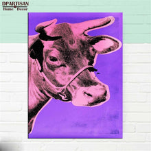 Load image into Gallery viewer, DPARTISAN Study Cow c1966 Yellow and Pink Others pop art print Wall Painting picture Home abstract Decorative Art Picture
