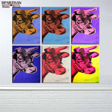 Load image into Gallery viewer, DPARTISAN Study Cow c1966 Yellow and Pink Others pop art print Wall Painting picture Home abstract Decorative Art Picture
