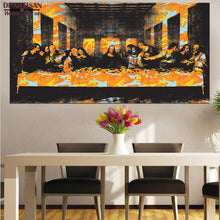 Load image into Gallery viewer, DPARTISAN last supper By study oil painting POP Art Print on canvas for wall decoration poster colorful huge art no frame
