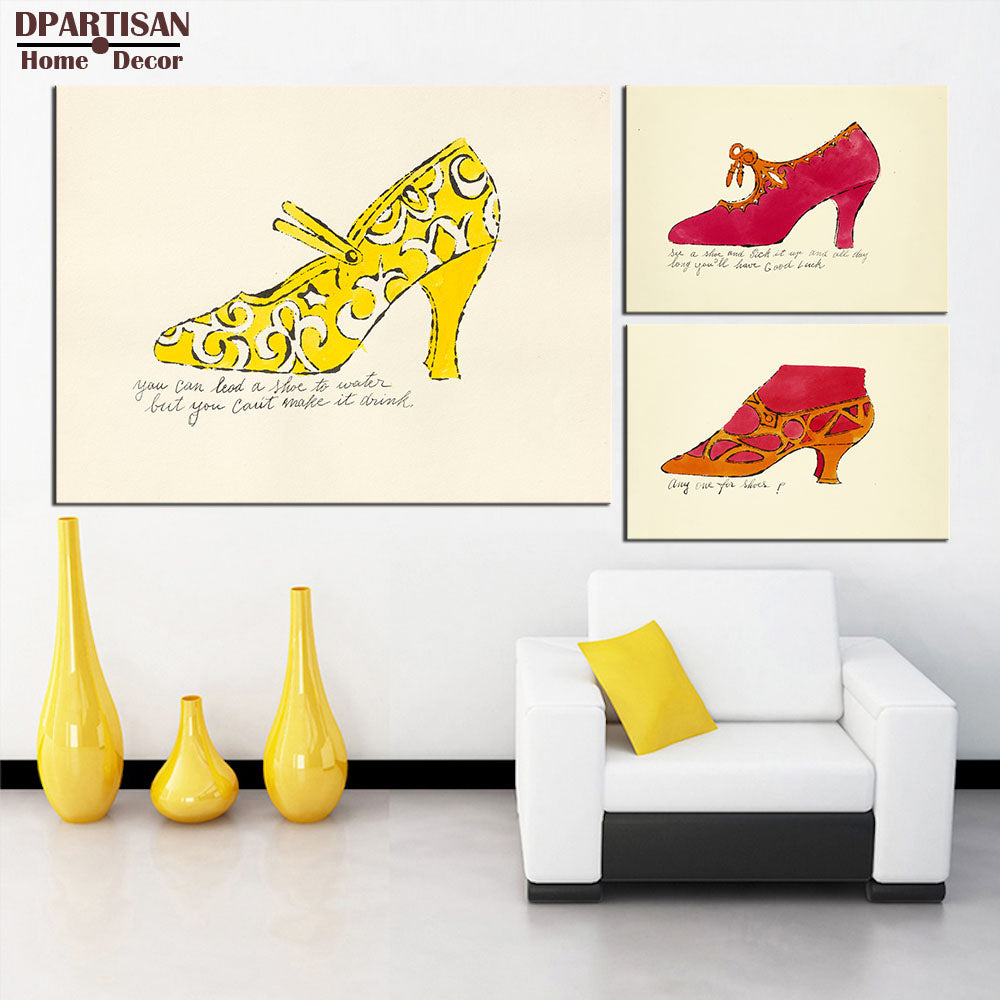 DPARTISAN study pop shoes arts wall pictures oil painting print canvas top idea decor wall art for wall painting no frame