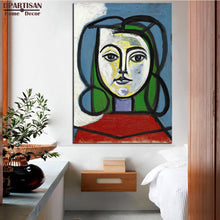 Load image into Gallery viewer, DPARTISAN Cubism Art  Estate Signed  Numbered girls P3 Giclee wall Art Abstract Canvas Prints No frame wall painting
