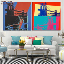 Load image into Gallery viewer, DPARTISAN Brooklyn Bridge c1983 By study POP Art Print poster on canvas for wall decoration no frame wall picture arts
