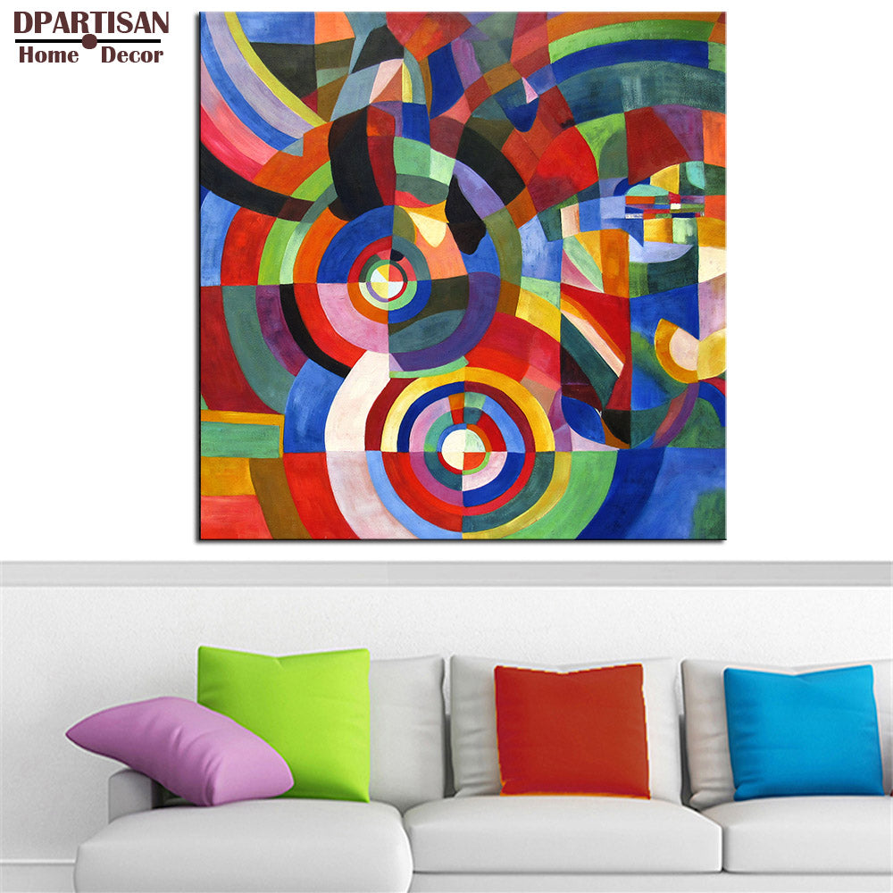 DPARTISAN Impressionism Art circle wall pictures ws3 Giclee wall Art Abstract Canvas Prints No frame wall painting posters print