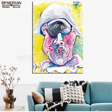 Load image into Gallery viewer, DPARTISAN Cubism Art Estate Signed Numbered self portrait Giclee wall Art Abstract Canvas Prints No frame wall painting

