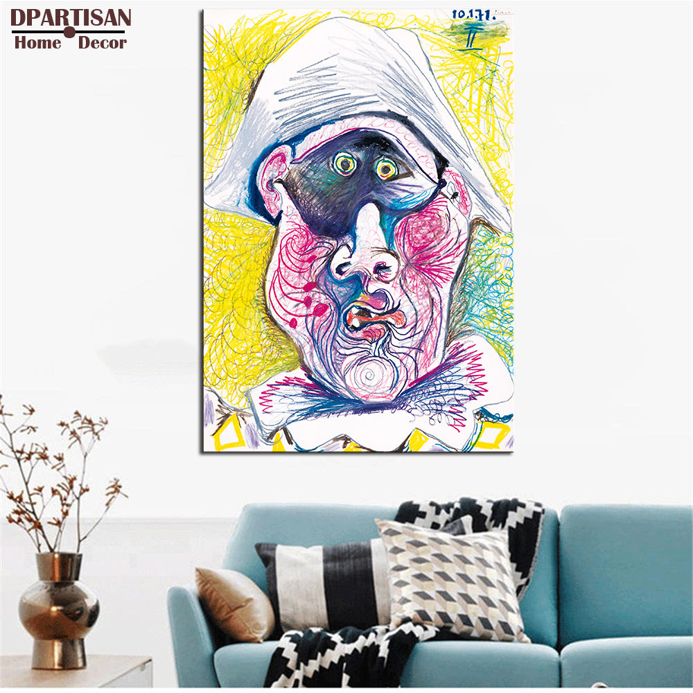 DPARTISAN Cubism Art Estate Signed Numbered self portrait Giclee wall Art Abstract Canvas Prints No frame wall painting