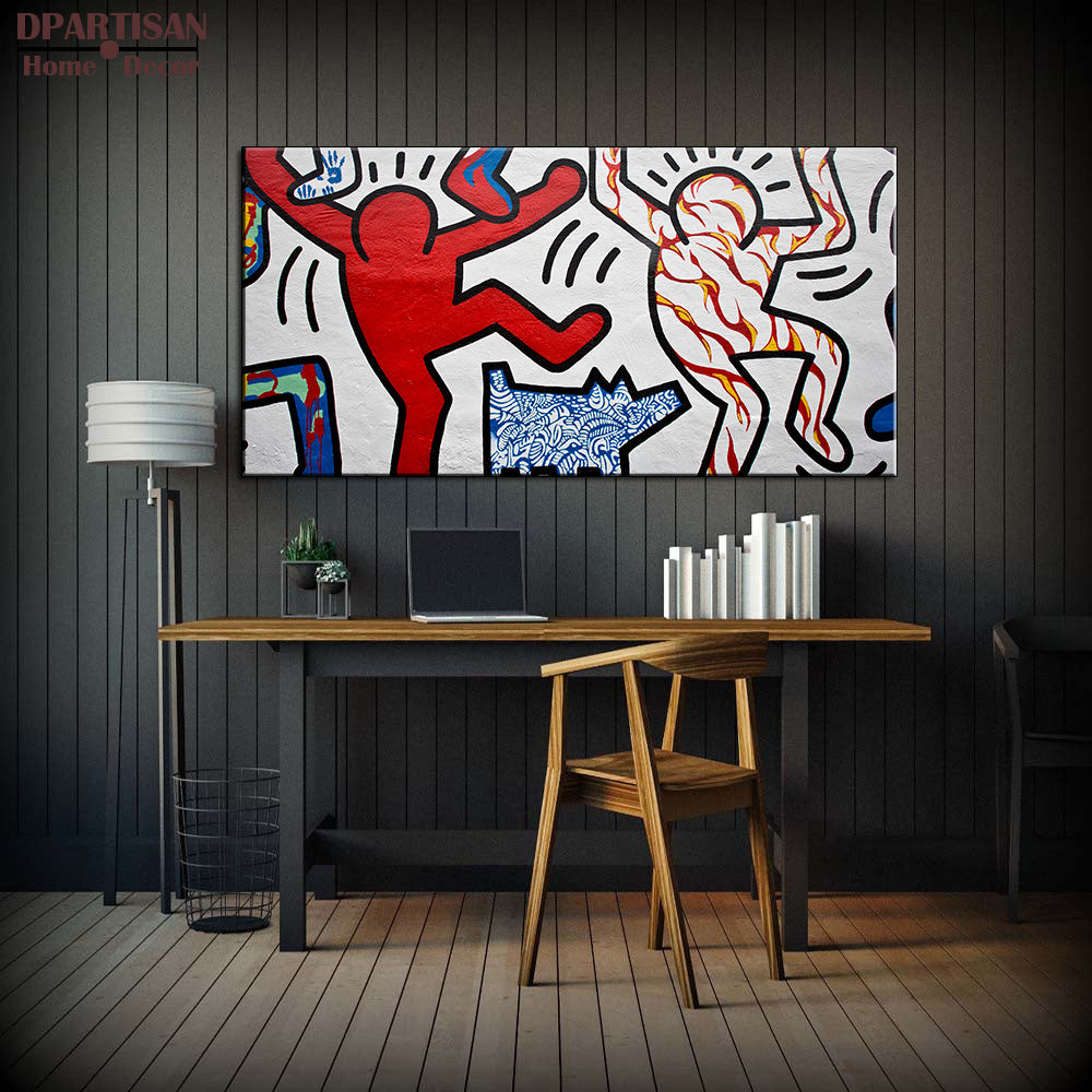 DPARTISAN Street Art Original Pop ART -21 GICLEE oil painting Prints on canvas No frame  wall Pictures Decor Living Room