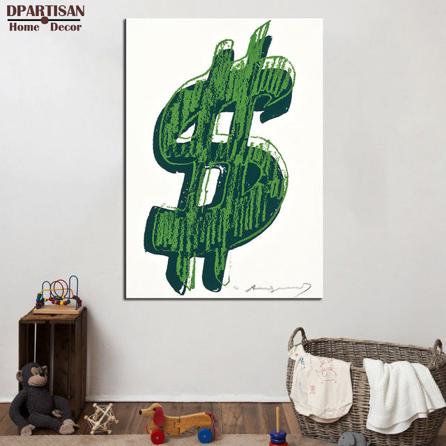 DPARTISAN study pop dollar arts wall pictures oil painting print canvas top idea decor wall art for wall painting no frame