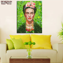Load image into Gallery viewer, DPARTISAN frida with leaf Portrait Wall painting canvas for wall art decoration oil painting wall painting picture No framed ART
