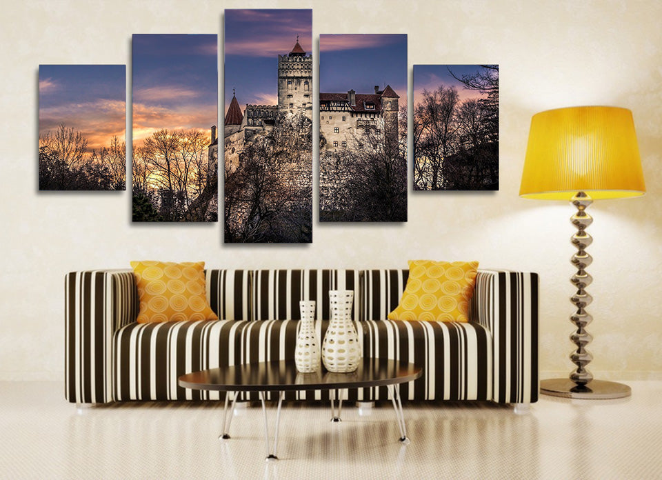 HD Printed Bran Castle in Romania Painting Canvas Print room decor print poster picture canvas Free shipping/ny-4518