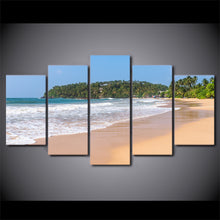 Load image into Gallery viewer, HD Printed 5 Piece Canvas Art Seascape Wave Painting Beach Framed Wall Pictures for Living Room Modern Free Shipping CU-2274C
