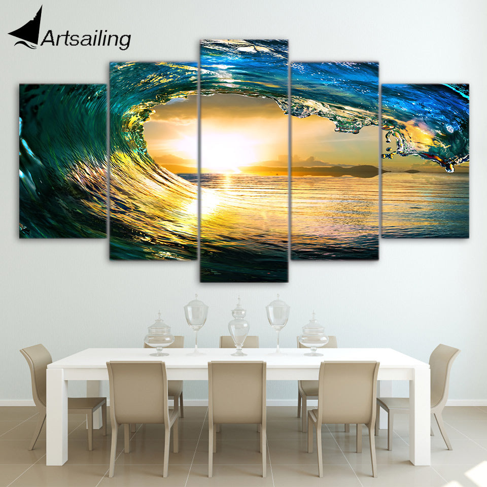 HD Printed tropical paradise ocean sea Group Painting room decor print poster picture canvas Free shipping/ny-1437
