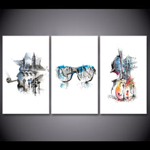 Load image into Gallery viewer, HD Print 3 piece Canvas Art Abstract Elegant Guitar Painting Music Wall Poster and Prints Room Decor Free Shipping  CU-2774C
