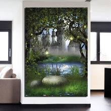 Load image into Gallery viewer, HD Printed 1 Piece Canvas Art Forest Castle Fairy Tale Wonderland Painting Wall Pictures for Living Room Free Shipping ny-6910D
