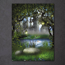 Load image into Gallery viewer, HD Printed 1 Piece Canvas Art Forest Castle Fairy Tale Wonderland Painting Wall Pictures for Living Room Free Shipping ny-6910D
