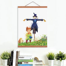 Load image into Gallery viewer, Modern Watercolor Canvas A4 Art Print Poster Miyazaki Howl&#39;s Moving Castle Wall Pictures Kids room Home Decor Paintings No Frame
