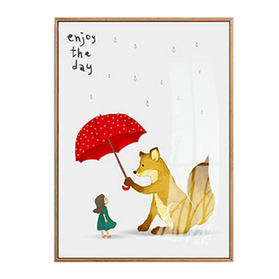 Cartoon Animals Canvas Paintings Nursery Kawaii Posters and Prints Nordic Wall Art Pictures for Kids Bedroom Home Decor No Frame