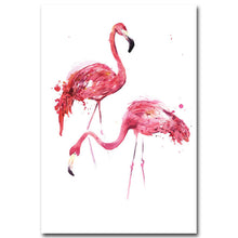 Load image into Gallery viewer, Nordic Watercolor Art Flamingo Cat Deer Minimalist Poster Animal Canvas Painting Wall Picture Print Home Kids Room Decoration
