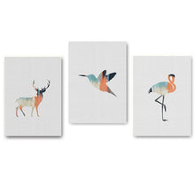 Load image into Gallery viewer, Nordic Style Deer Flamingos Minimalis Poster Print Wall Art Canvas Painting Watercolor Picture Living Room Decoration Home Decor
