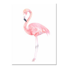 Load image into Gallery viewer, Watercolor Bird Flamingo Canvas Poster Wall Art Canvas Prints Minimalist Painting Wall Picture for Bedroom Modern Home Decor

