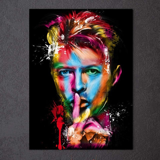 HD Printed Rock singer David Bowie Painting on canvas room decoration print poster picture canvas Free shipping Artsailing