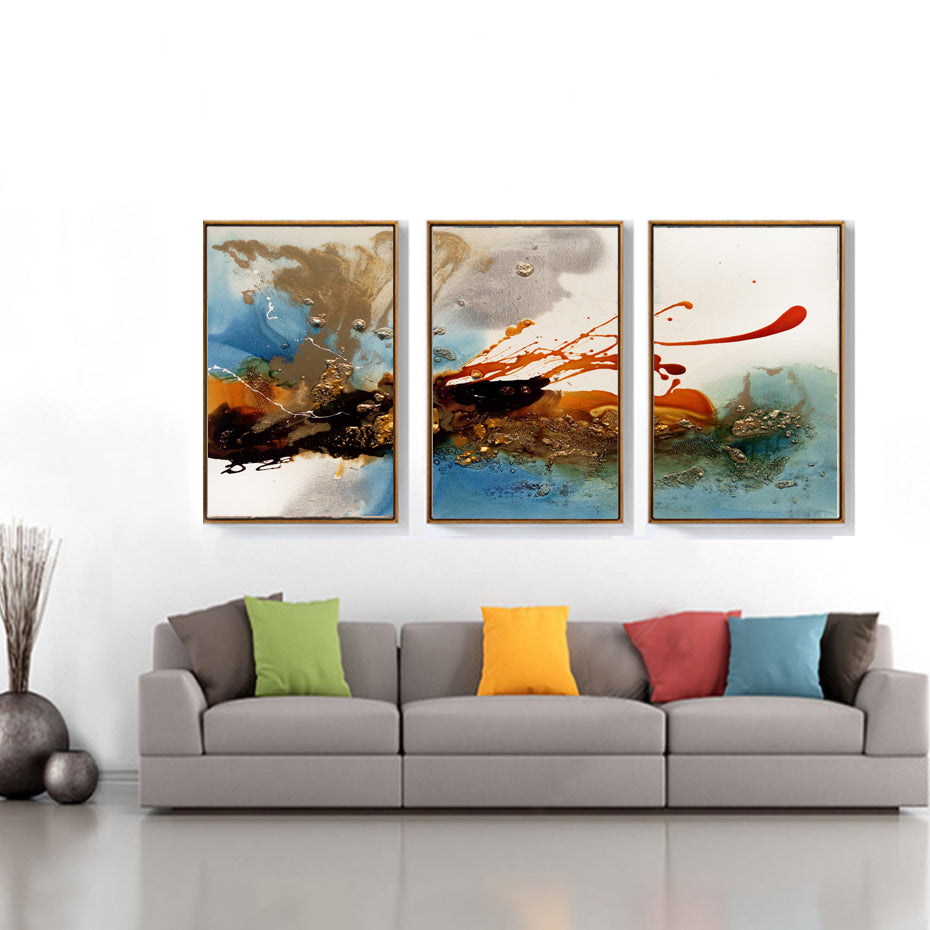 Modern Abstract Clouds Canvas Painting Multi Colors Posters Prints Large Wall Art Pictures for Living Room Home Decor Unframed