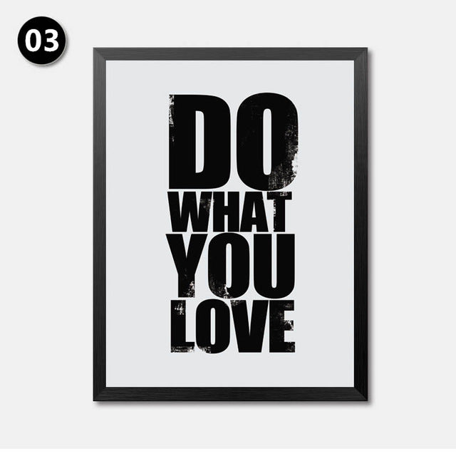 Modern Office Wall Art Print Poster Fashion Modular Picture Canvas Art Love What You Do Wall Poster Print HD2230