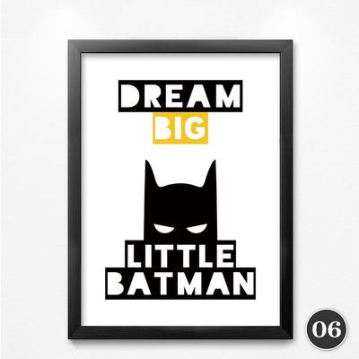 Batman Quote Canvas Art Print Poster Wall Pictures for Home Decoration black and white prints wall decor art No Frame HD0001A
