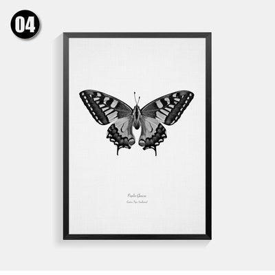 Modern Art Print Poster Nordic Minimalist Wall Picture Fish Feather Butterfly Canvas Painting Kids Room Home Decor FG0090