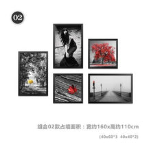 Load image into Gallery viewer, 5pc/set 40x60cmx3p+40x40cmx2p black white red living room wall painting decor scenery figure poster print wall picture YT0002
