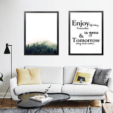 Load image into Gallery viewer, Scenery Letters Pictures Home Art Print, Enjoy Life Quotes Canvas Wall Picture Print Poster For Home Wall Decor HD2291
