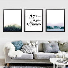 Load image into Gallery viewer, Scenery Letters Pictures Home Art Print, Enjoy Life Quotes Canvas Wall Picture Print Poster For Home Wall Decor HD2291
