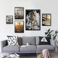 Load image into Gallery viewer, London Newyork Paris Pictures Canvas Painting City Buildings Print Poster Canvas Art Print For Living Room WT0010

