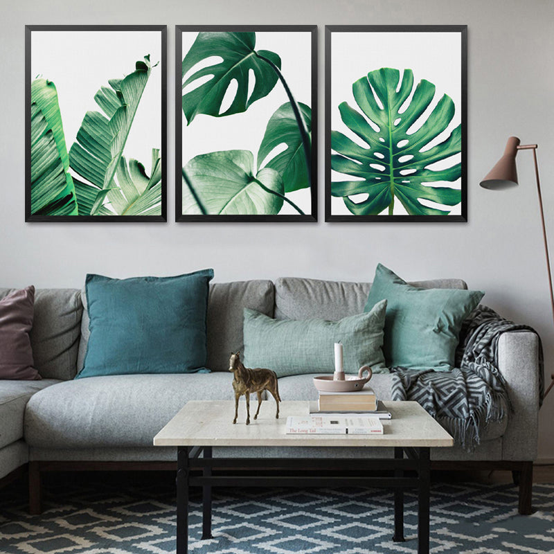 Green Leaf Plants Pictures Home Art Print, Botanic Canvas Wall Picture Print Poster For Home Wall Decor HD2288