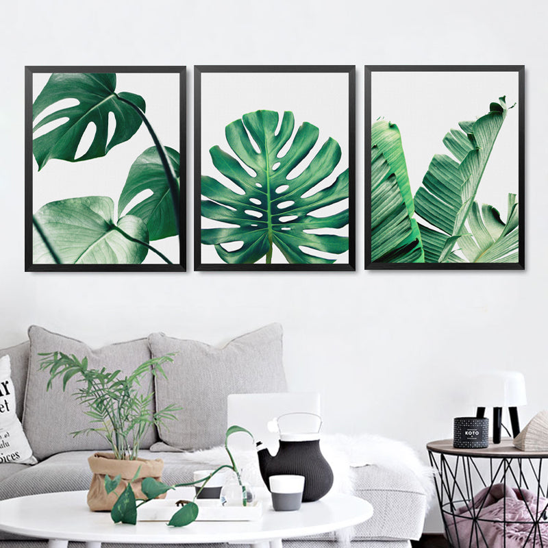 Green Leaf Plants Pictures Home Art Print, Botanic Canvas Wall Picture Print Poster For Home Wall Decor HD2288