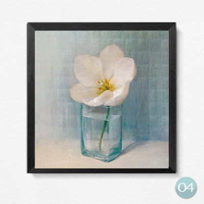 Modern Fresh Flowers Pictures Print Flowers Bottles Canvas Painting Home Bedroom Decoration HD1034