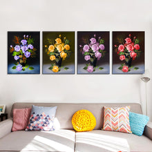 Load image into Gallery viewer, Chinese Rose Modern Flowers Poster Prints Wall Pictures Canvas Painting No Framed Room Decor HD2081
