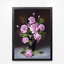 Load image into Gallery viewer, Chinese Rose Modern Flowers Poster Prints Wall Pictures Canvas Painting No Framed Room Decor HD2081
