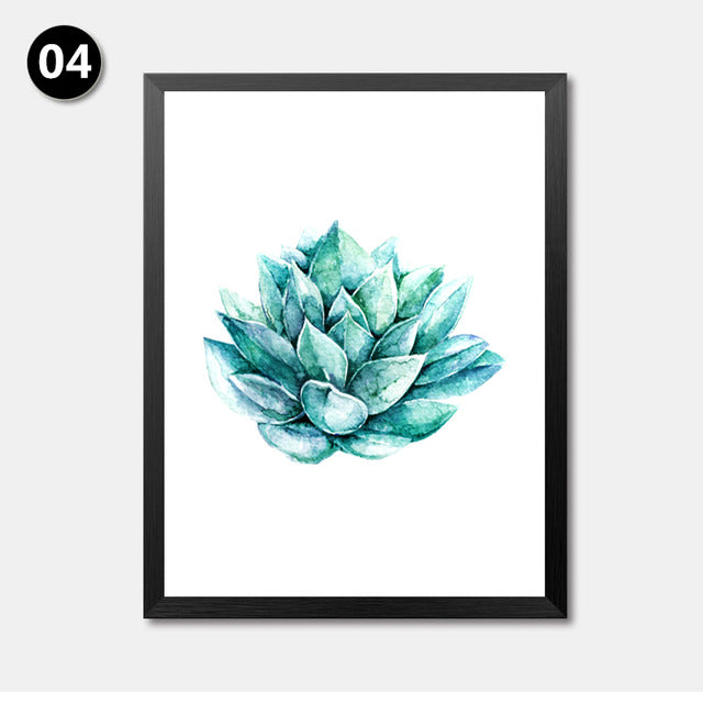 Watercolor Plants Painting Wall Decor Painting Botanical Canvas Art Print Poster, Wall Pictures For Home Decoration HD2161
