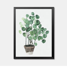 Load image into Gallery viewer, fresh green plants canvas painting fashion watercolor plants living room decor wall art print poster painting YT0069
