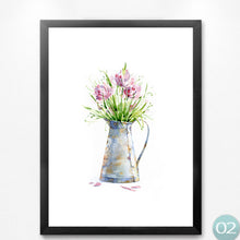 Load image into Gallery viewer, abstract plants canvas painting small fresh picture wall art print poster painting HD2144
