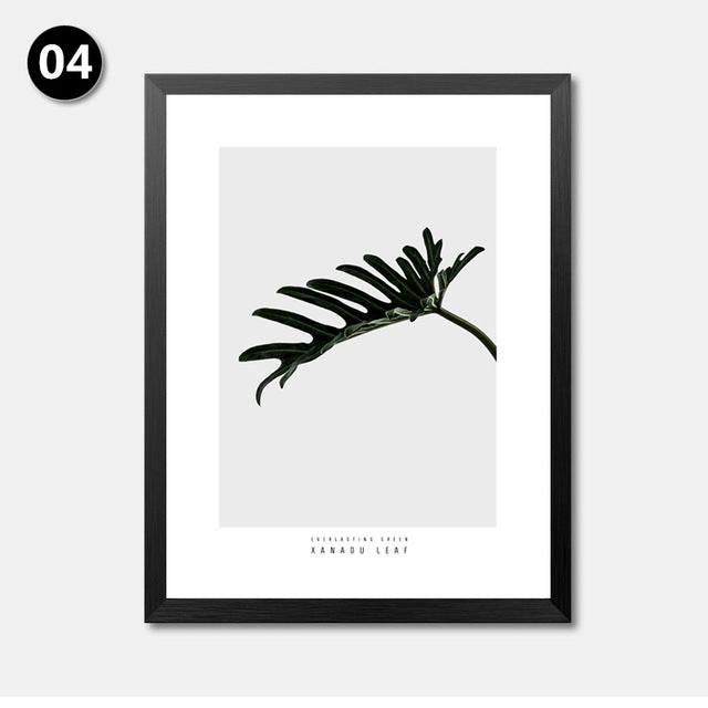 Botical Leaf Branch Canvas Art Print Poster, Wall Picture for Home Decoration, Plants Print Art Wall Poster HD2205
